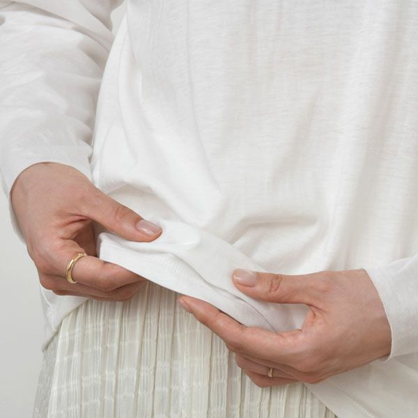 オーガニックコットン 長袖プルオーバー