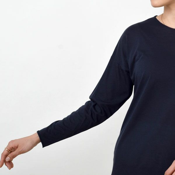 オーガニックコットン 長袖プルオーバー