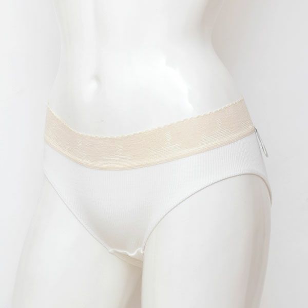 オーガニックコットン レース付きテレコショーツ