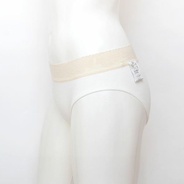 オーガニックコットン レース付きテレコショーツ