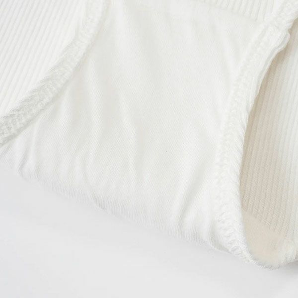 オーガニックコットン レース付きテレコショーツ