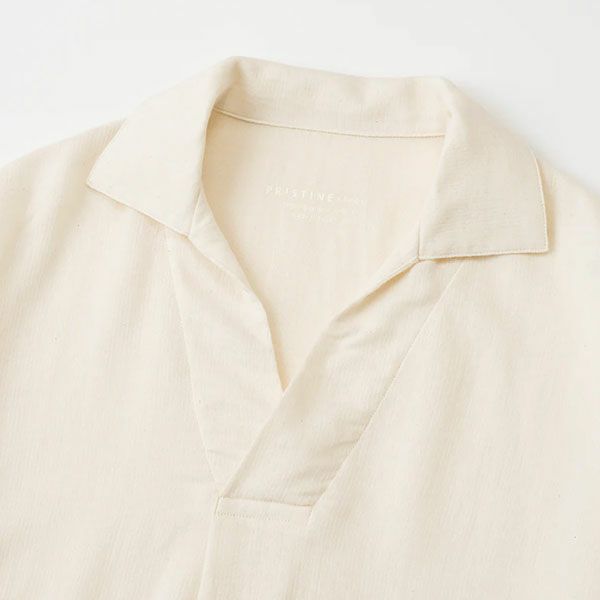 オーガニックコットン メンズ変わりガーゼスキッパーパジャマ