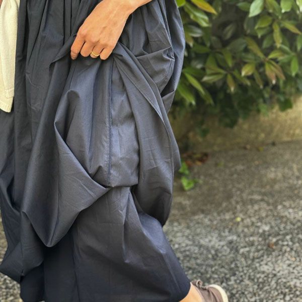 オーガニックコットン スパンリブアメスリコンビワンピース