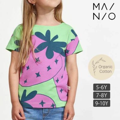 オーガニックコットン キッズＴシャツGiant Strawberry