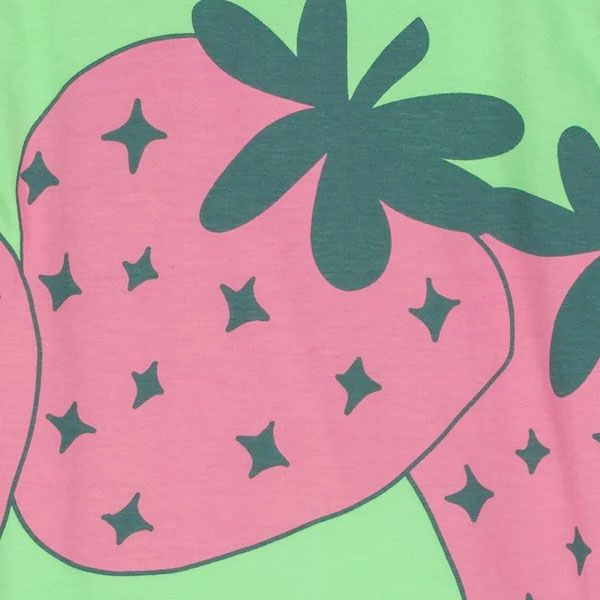 オーガニックコットン キッズＴシャツGiant Strawberry