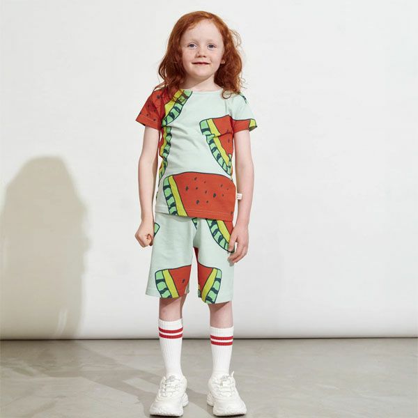 オーガニックコットン キッズＴシャツ Watermelon