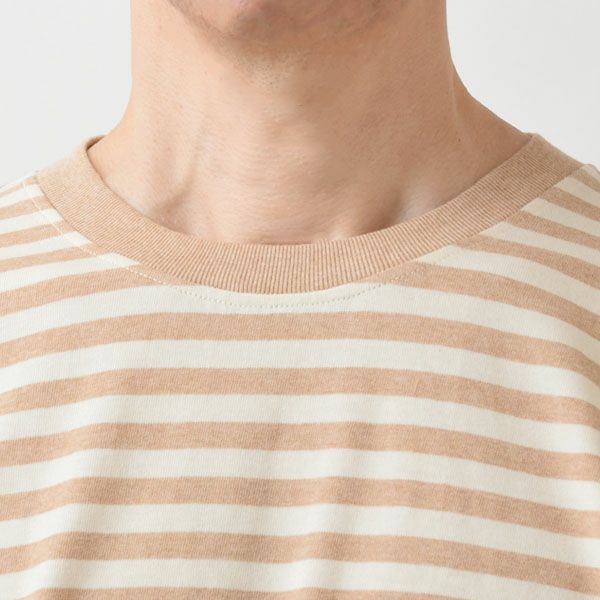 オーガニックコットン メンズボーダーパジャマ