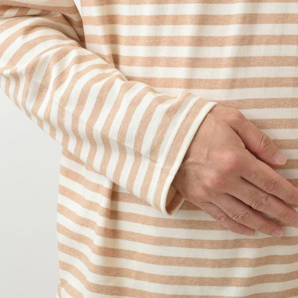 オーガニックコットン メンズボーダーパジャマ