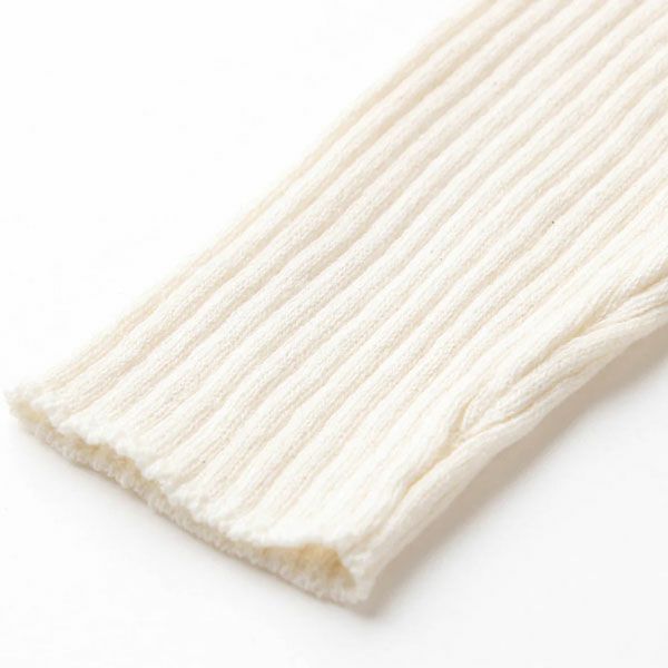 オーガニックコットン&シルク ベビーラグランリブニット