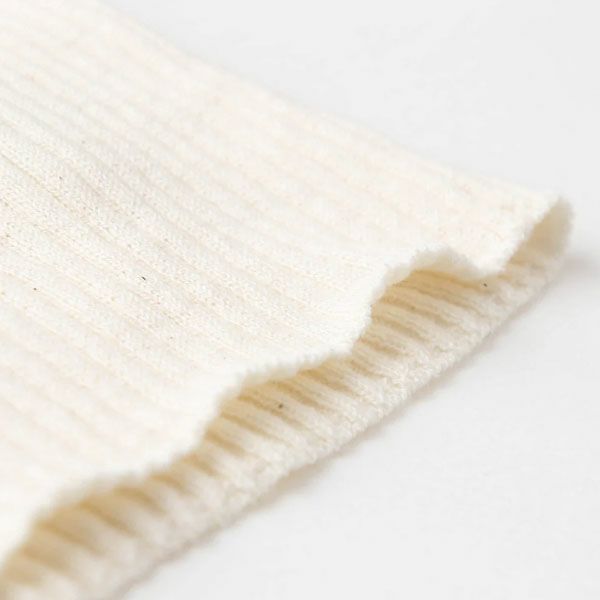 オーガニックコットン&シルク ベビーラグランリブニット