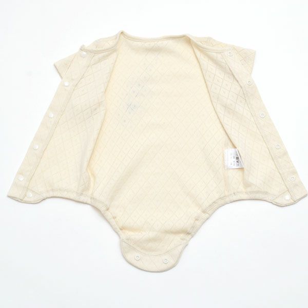 オーガニックコットンロンパース型肌着