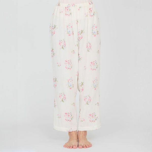 オーガニックコットン プリムローズ ノーカラーパジャマ