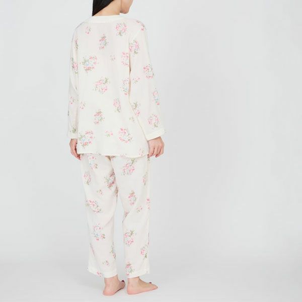 オーガニックコットン プリムローズ ノーカラーパジャマ