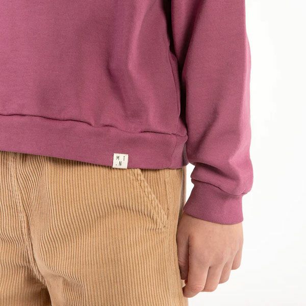 オーガニックコットン キッズ 裏起毛 クルーネックスウェットシャツ