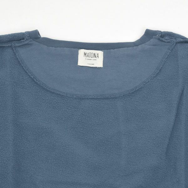 オーガニックコットン キッズ 裏起毛 クルーネックスウェットシャツ