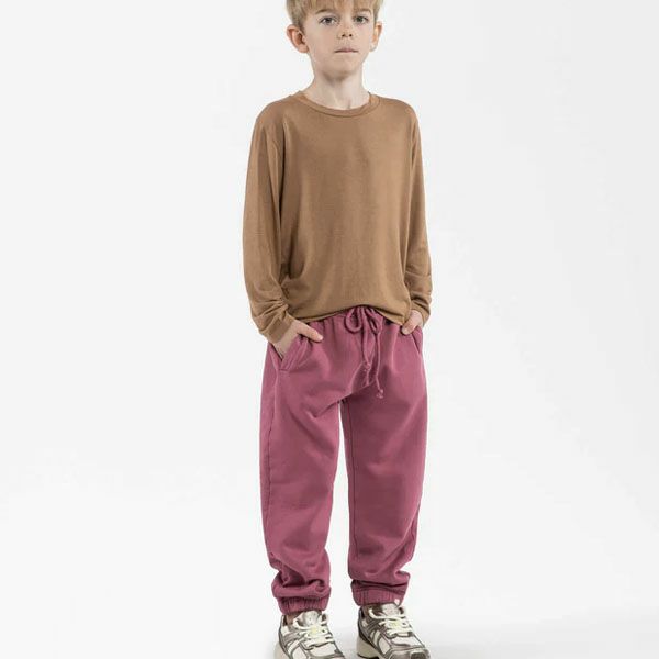 オーガニックコットン キッズ 裏起毛 スウェットパンツ