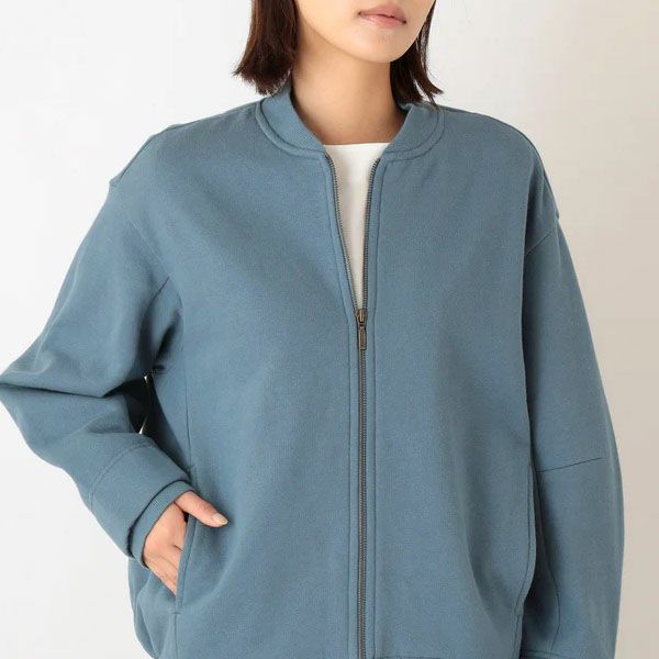 オーガニックコットン 裏起毛ブルゾン