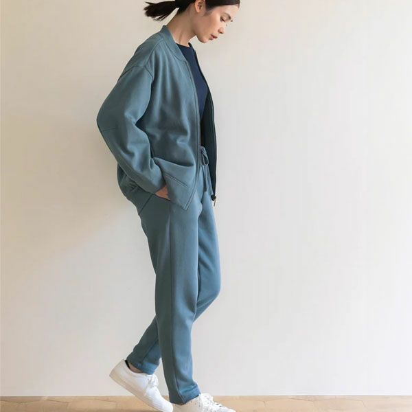 オーガニックコットン 裏起毛ブルゾン