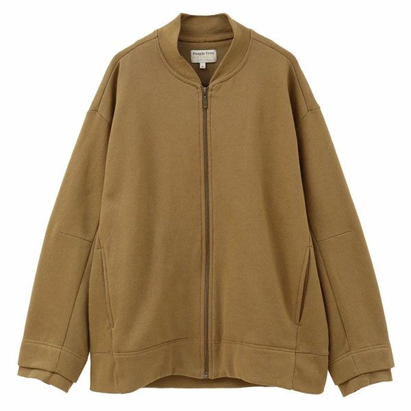 オーガニックコットン 裏起毛ブルゾン