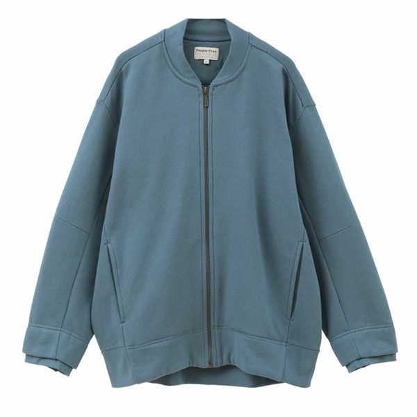 オーガニックコットン 裏起毛ブルゾン