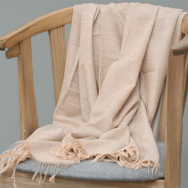 オーガニックコットン＆ヤク 米沢織ストール