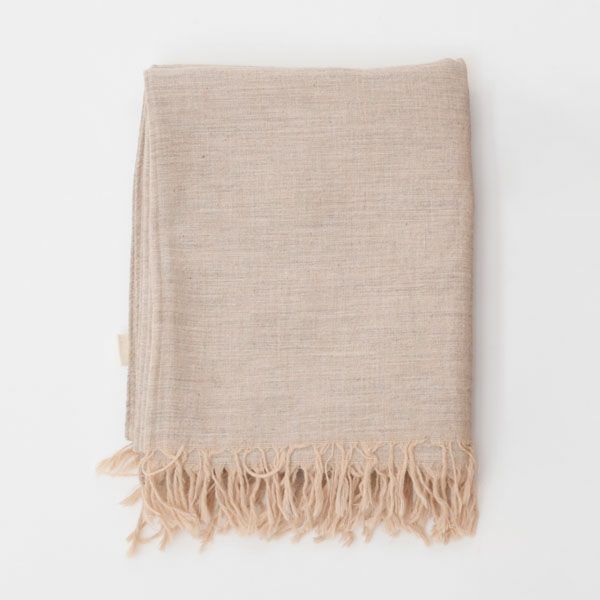 オーガニックコットン＆ヤク 米沢織ストール