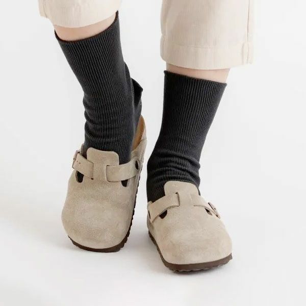 オーガニックコットン ゴムなしリブソックス