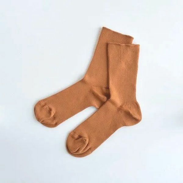 オーガニックコットン ゴムなしリブソックス