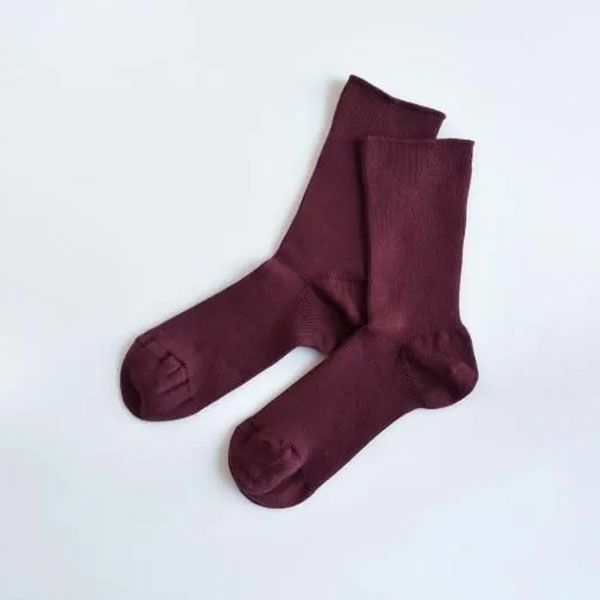 オーガニックコットン ゴムなしリブソックス