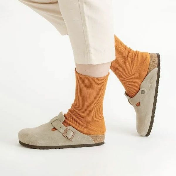 オーガニックコットン ゴムなしリブソックス