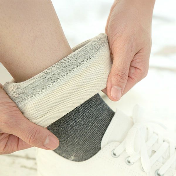 オーガニックコットン やさしいソックス ちょうちょ