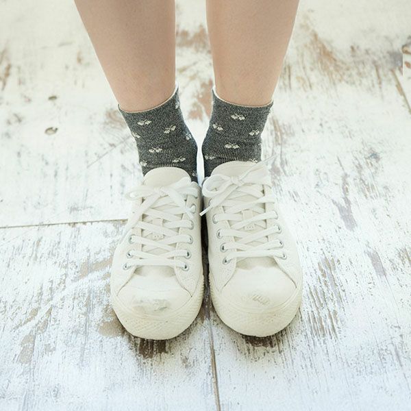 オーガニックコットン やさしいソックス ちょうちょ