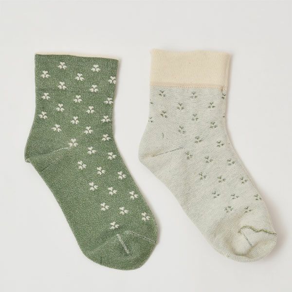 オーガニックコットン やさしいソックス クローバー