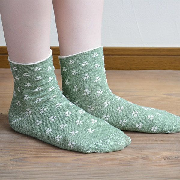 オーガニックコットン やさしいソックス クローバー
