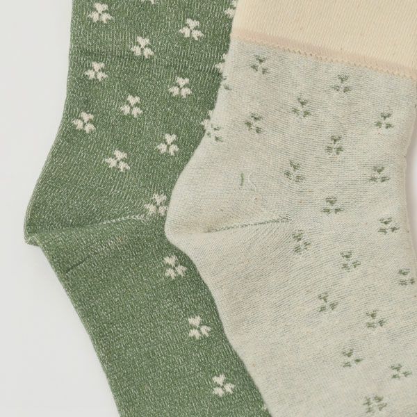 オーガニックコットン やさしいソックス クローバー