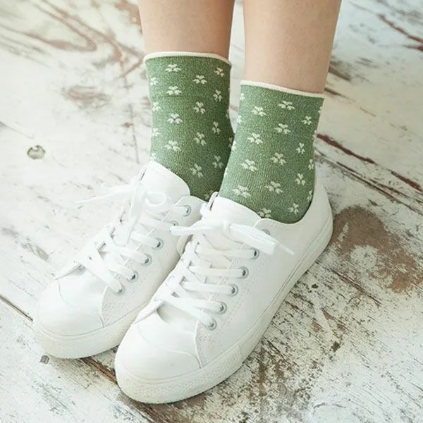 オーガニックコットン やさしいソックス クローバー