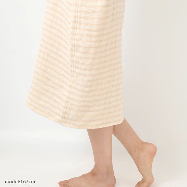 オーガニックコットン スラブガーゼ バスドレス