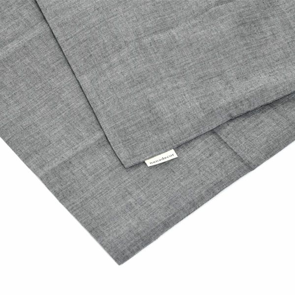 オーガニックコットン ローン ブラック ピローケース | オーガニック