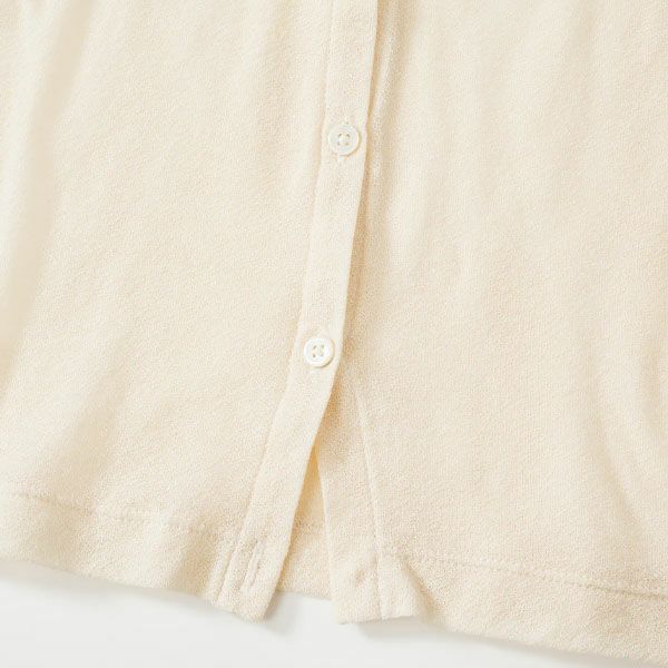 オーガニックコットンシアーフードカーディガン