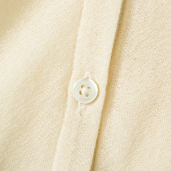 オーガニックコットンシアーフードカーディガン