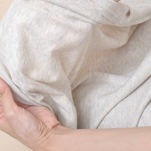  オーガニックコットン ファインニットワイドトップス