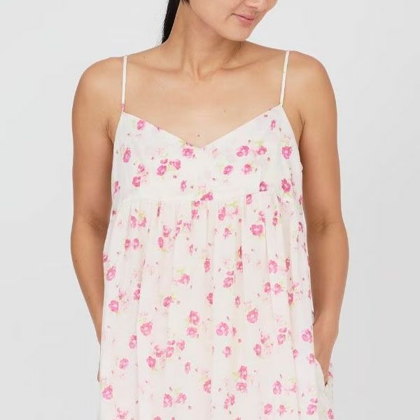 オーガニックコットン フレンチローズキャミソールワンピース