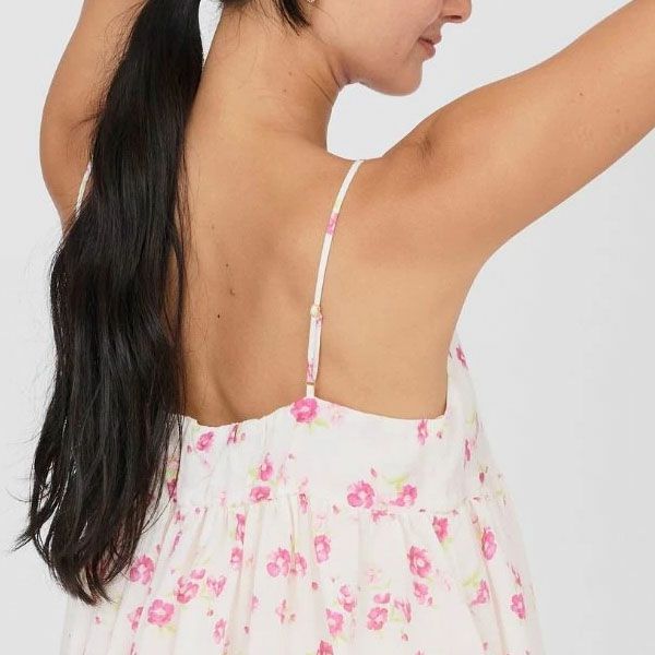 オーガニックコットン フレンチローズキャミソールワンピース