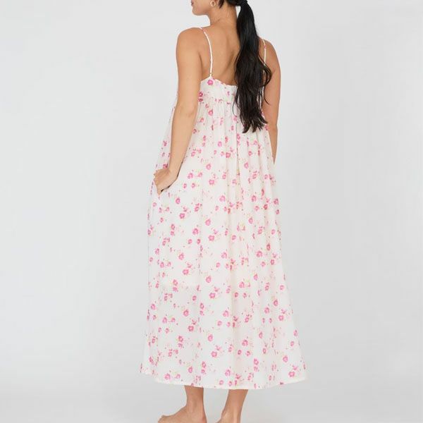 オーガニックコットン フレンチローズキャミソールワンピース