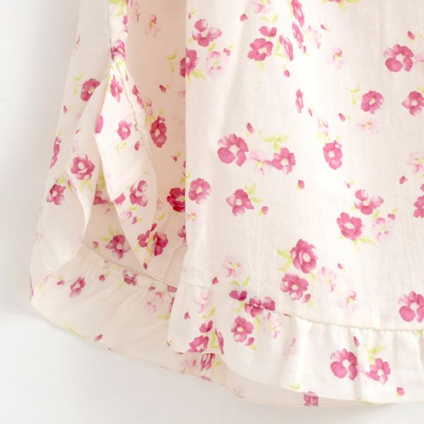 オーガニックコットン フレンチローズチェリーブロッサムドレス