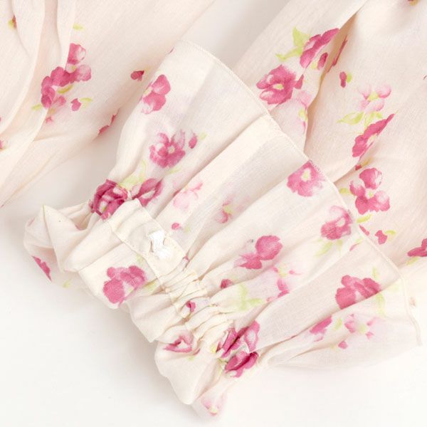 オーガニックコットン フレンチローズチェリーブロッサムドレス