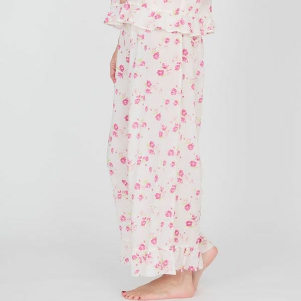 オーガニックコットン フレンチローズフリルパンツ