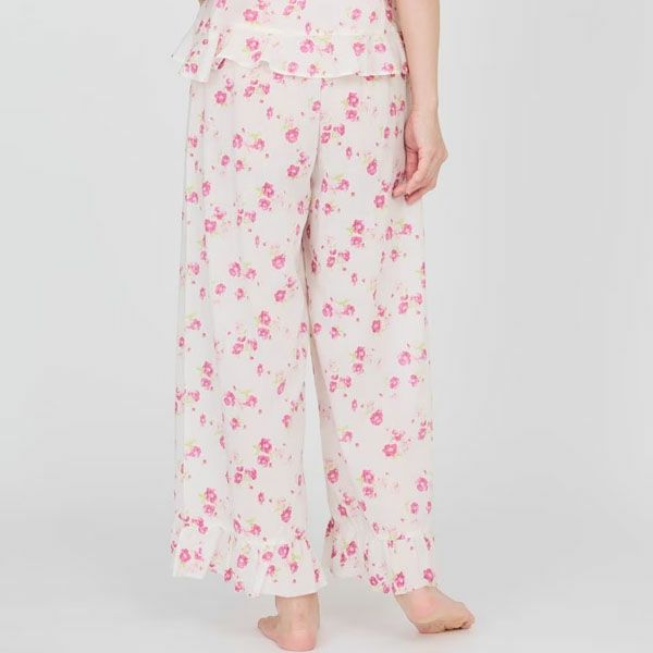 オーガニックコットン フレンチローズフリルパンツ