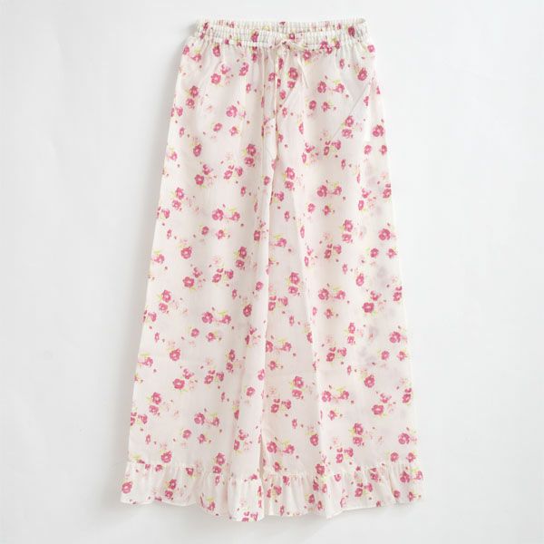 オーガニックコットン フレンチローズフリルパンツ