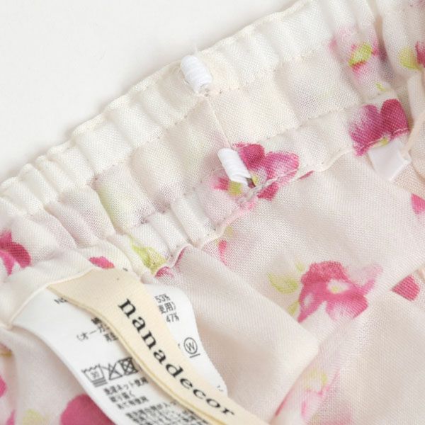 オーガニックコットン フレンチローズフリルパンツ